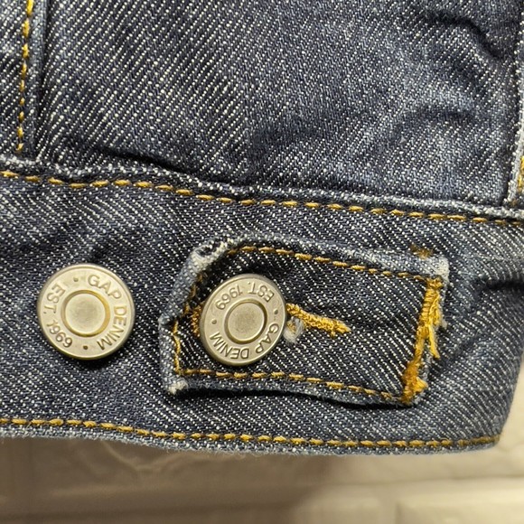 Gap Kids Size XS Sherpa Lined Dark Wash Jean Jacket EUC - Picture 9 of 10